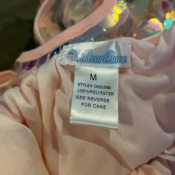 I Heart Raves party monster sequin skirt - Picture 5 of 6